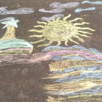 Конкурс рисунков на асфальте «Пусть всегда будет солнце»